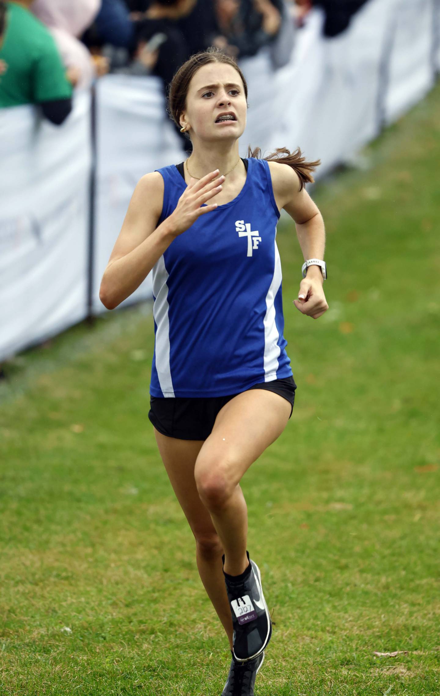 Erin Hinsdale of St. Francis during the Palatine Invitational Meet of Champions Saturday, Sept. 28, 2024 in Palatine.