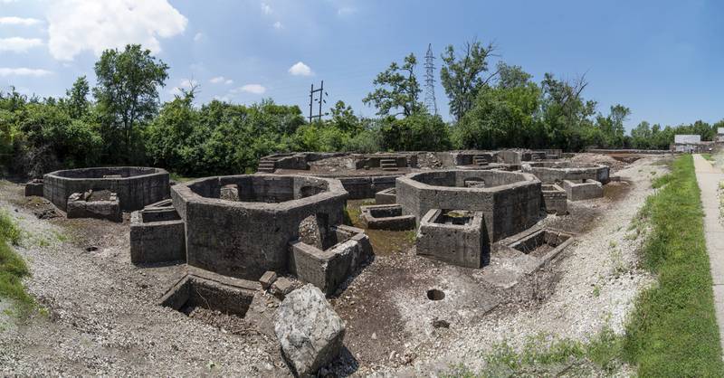 The Will County Forest Preserve's Joliet Iron Works Historic Site, 31 Columbia St., Joliet.