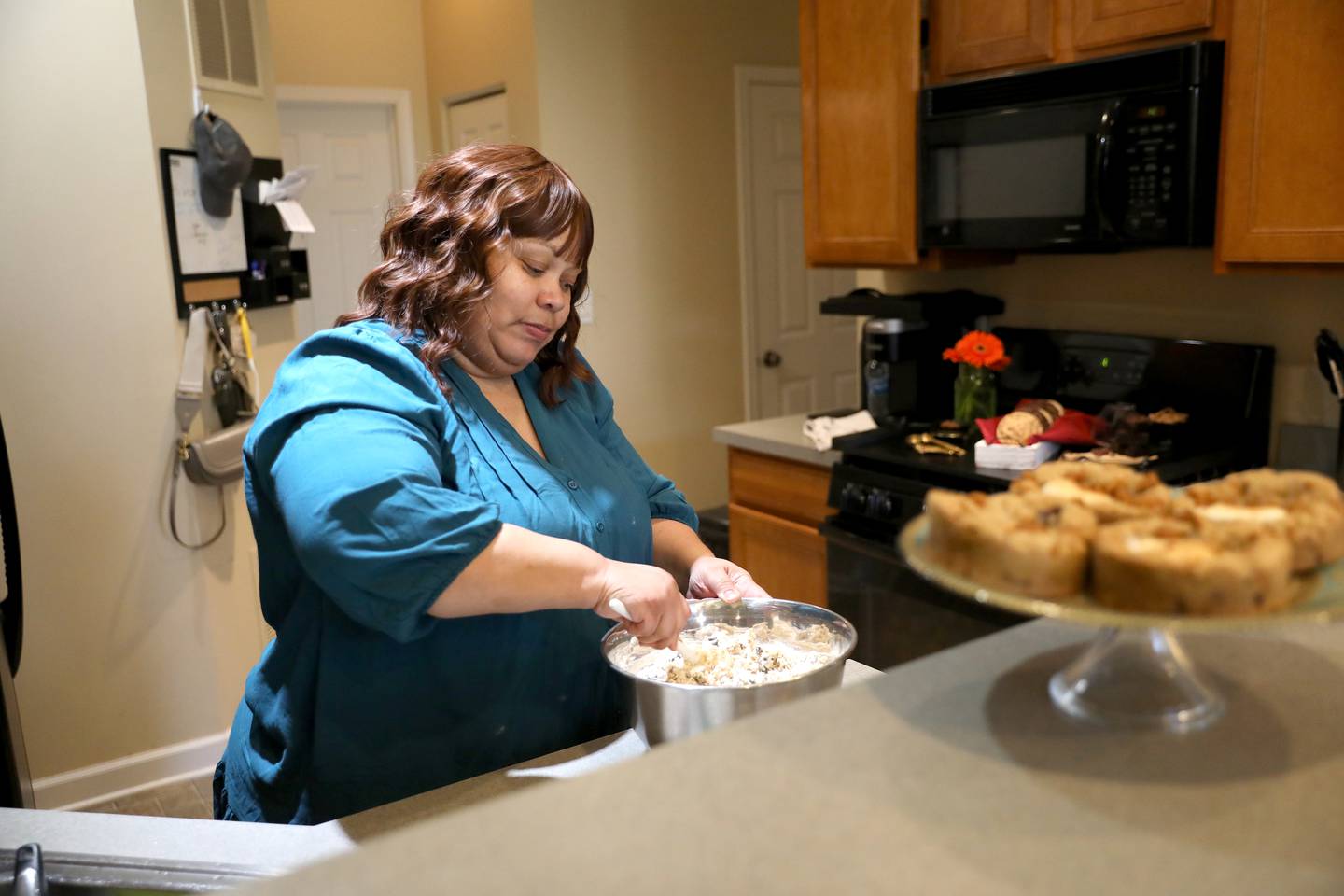 Tiffany Jones of Oswego, who bounced back from homelessness, started Cake Charming LLC out of her home. Jones outperformed over 2,200 businesses nationwide to become a finalist in SCORE's 60th Anniversary Pitch Competition last fall.