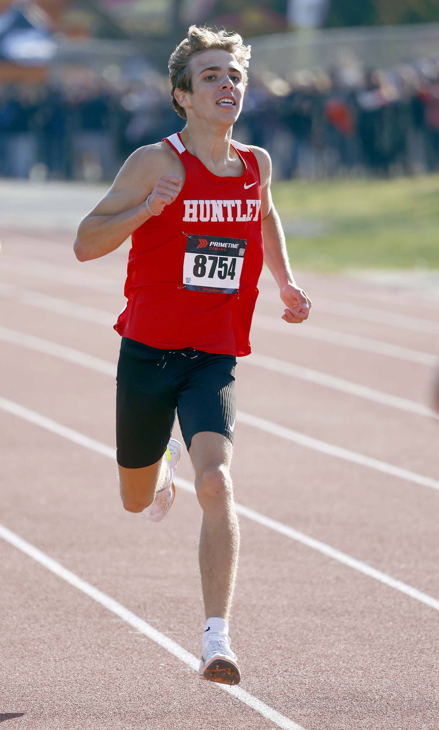 Tommy Nitz of Huntley during the IHSA Class 3A Lake Park cross country sectional  Saturday, Nov. 2, 2024 in Roselle.