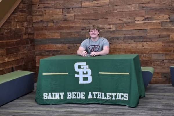 St. Bede’s William Sramek signs to wrestle for Eureka College  