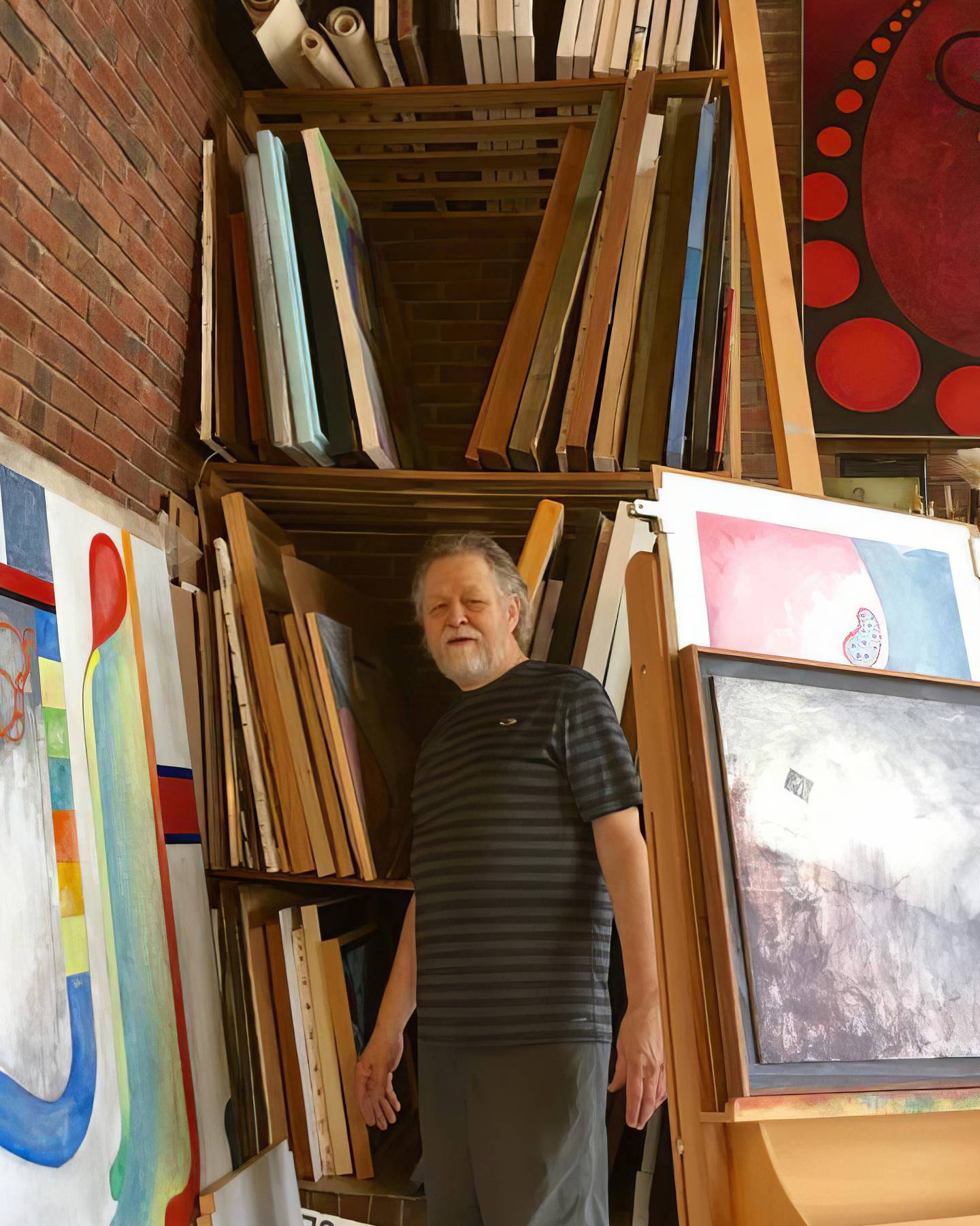 Steve Sherrell's practice is rooted in a lifetime of exploration across painting, drawing and digital media. He attended the School of the Art Institute of Chicago, where he studied under Ray Yoshida and Whitney Halsted for both his BFA and MFA.