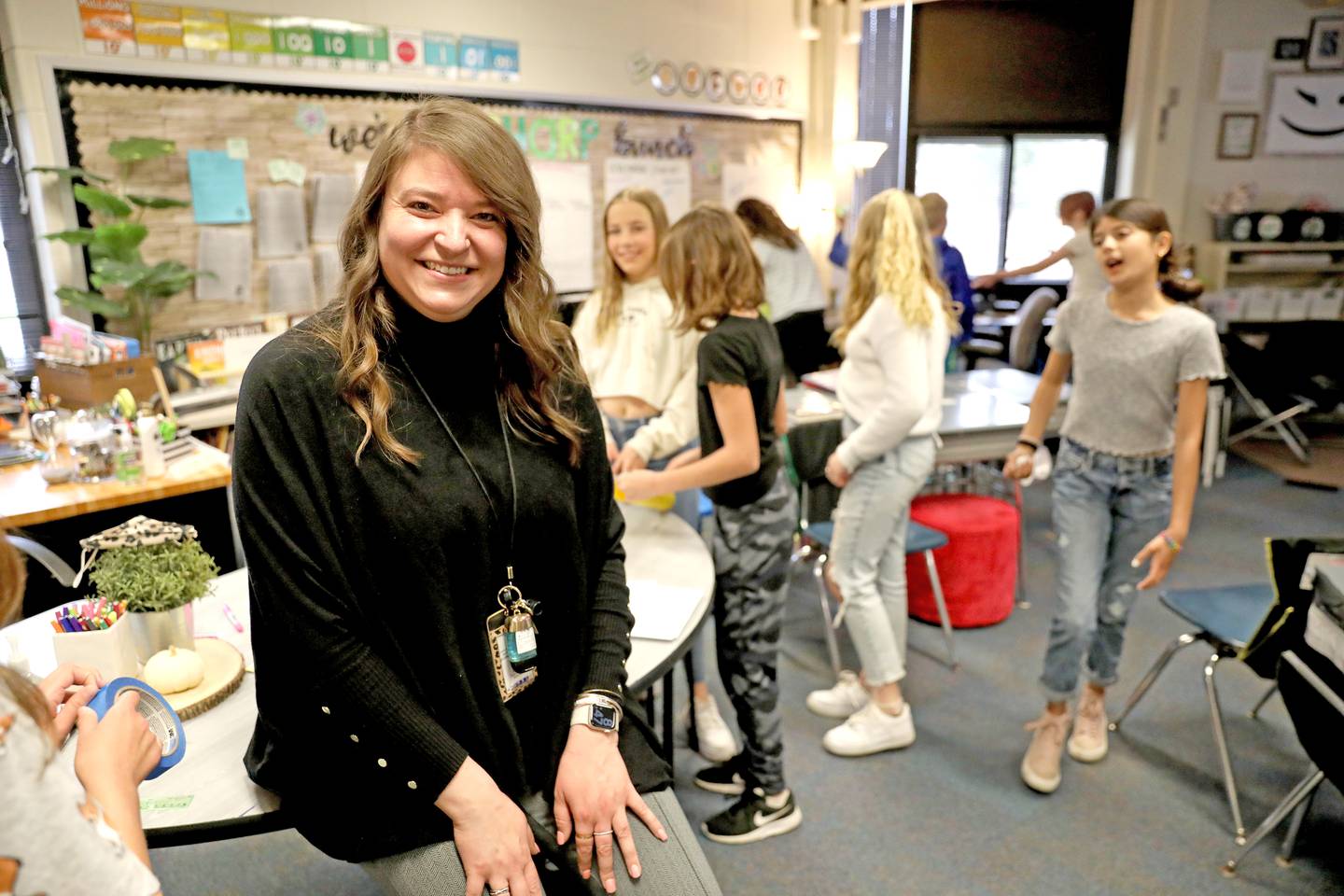Eryn Shannon teaches fifth grade in the classroom next door to the classroom her mother, the late Beth Shannon, taught in for many years at Western Avenue School in Geneva. Eryn also attended the school.