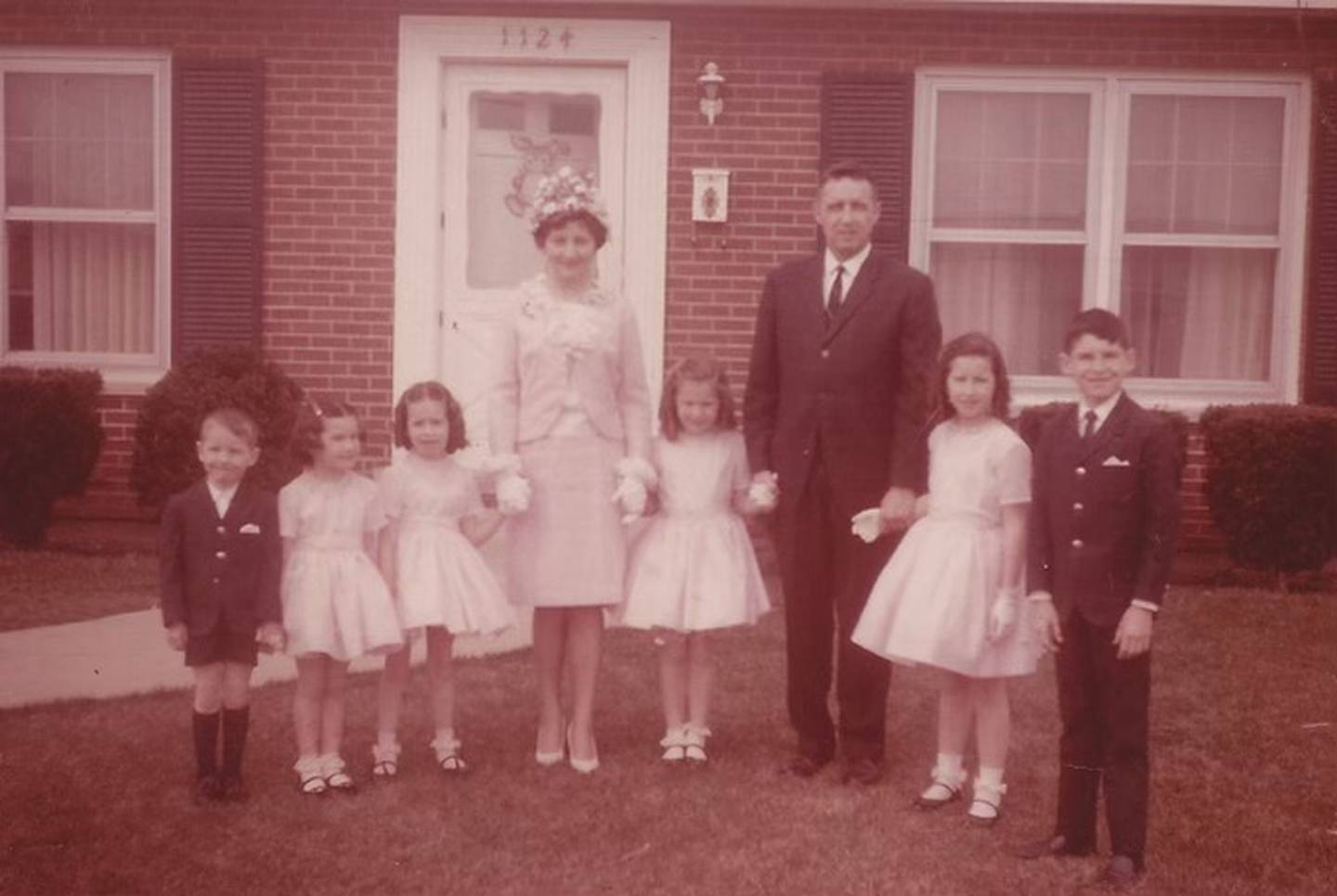 Lockport native Tom Flavin and his wife Lois Flavin had nine children: Mike, Cathy, Margie, Sue, Nancy, Joe, Johnnie, Eddie and Patrick. Six of them are pictured here.