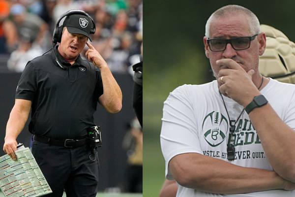 Jon Gruden gives Jim Eustice a shoutout on Barstool Sports clip  