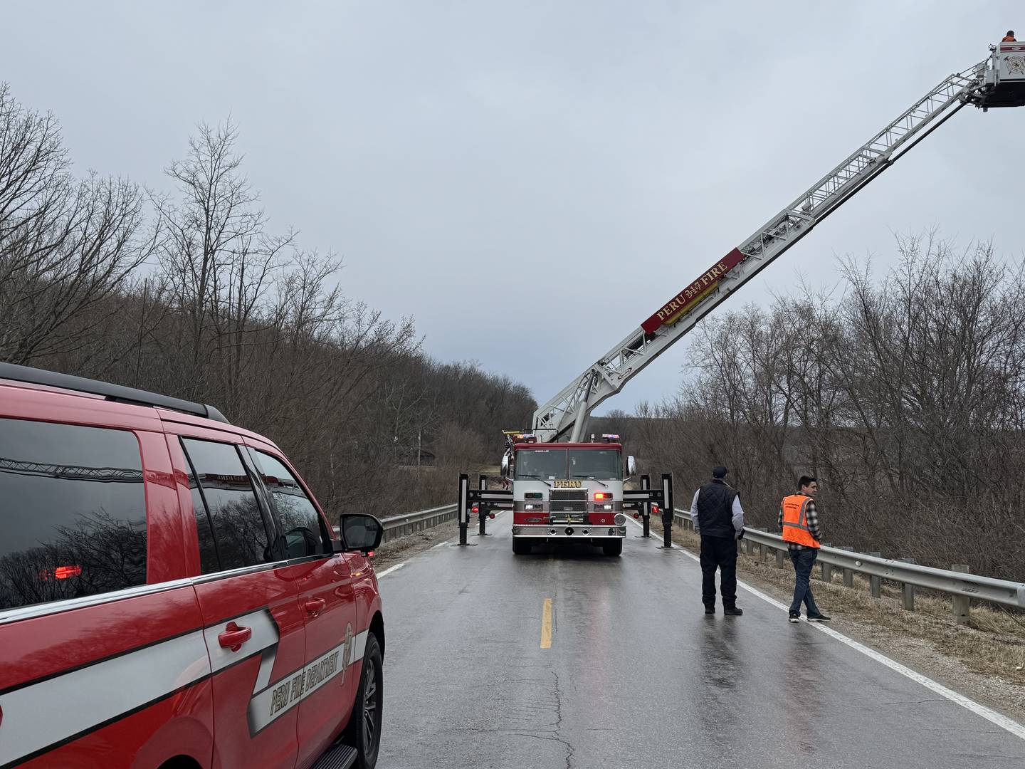 Multiple companies jumped into action Tuesday, March 25, 2025 to rescue a cat stuck in a tree in Peru.