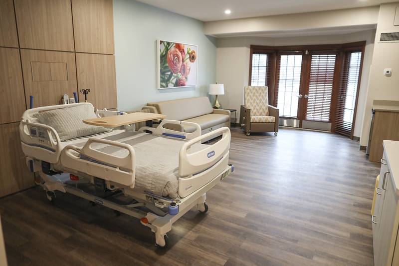 Construction is nearing completion on the new wing of the Joliet Area Community Hospice on Thursday, Jan. 14, 2021, in Joliet, Ill.