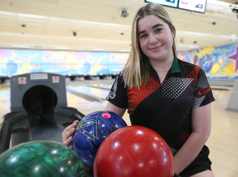 L-P's Kamryn Oescepinski poses for a photo on Friday, March 14, 2025 at the Illinois Valley Super Bowl in Peru. Oescepinski is the 2025 NewsTribune girls bowler of the year.