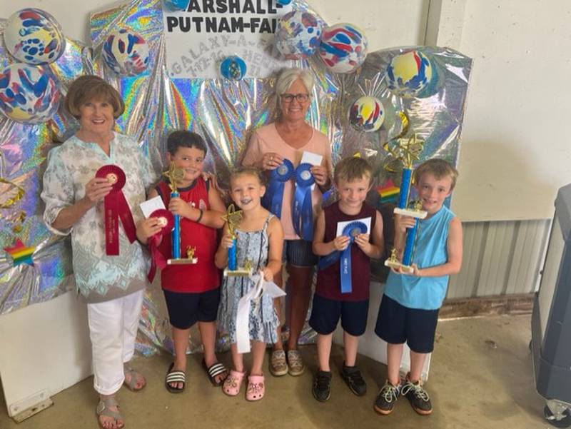 Winners of the Taste of M-P Fair Cook Off's Junior Chef Contest includes:1st Garretson and Shaw Dean for chocolate hazelnut cookies, 2nd Raylen Campbell for earth cookies and 3rd Hadley Campbell for lucky charms cookies