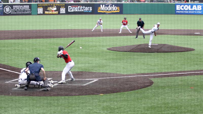 Cary-Grove’s Trojans faced the Knights of Triad in IHSA Class 3A Third Place Game baseball action at Slammer Stadium in Joliet on Saturday, June 14, 2025.