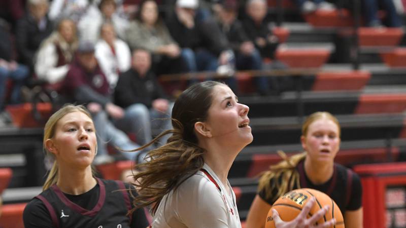 Photos: Forreston Lady Cardinals host Dakota in NUIC matchup