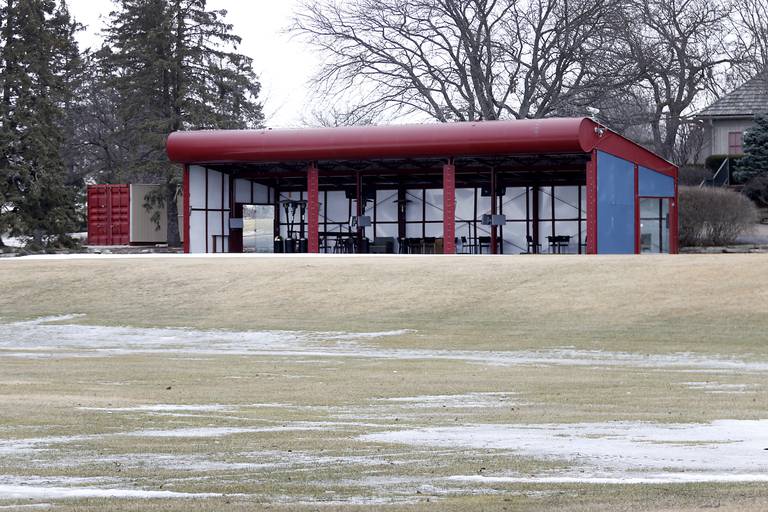 The driving range at Turnberry Golf Club on Wednesday, Feb. 16, 2022.