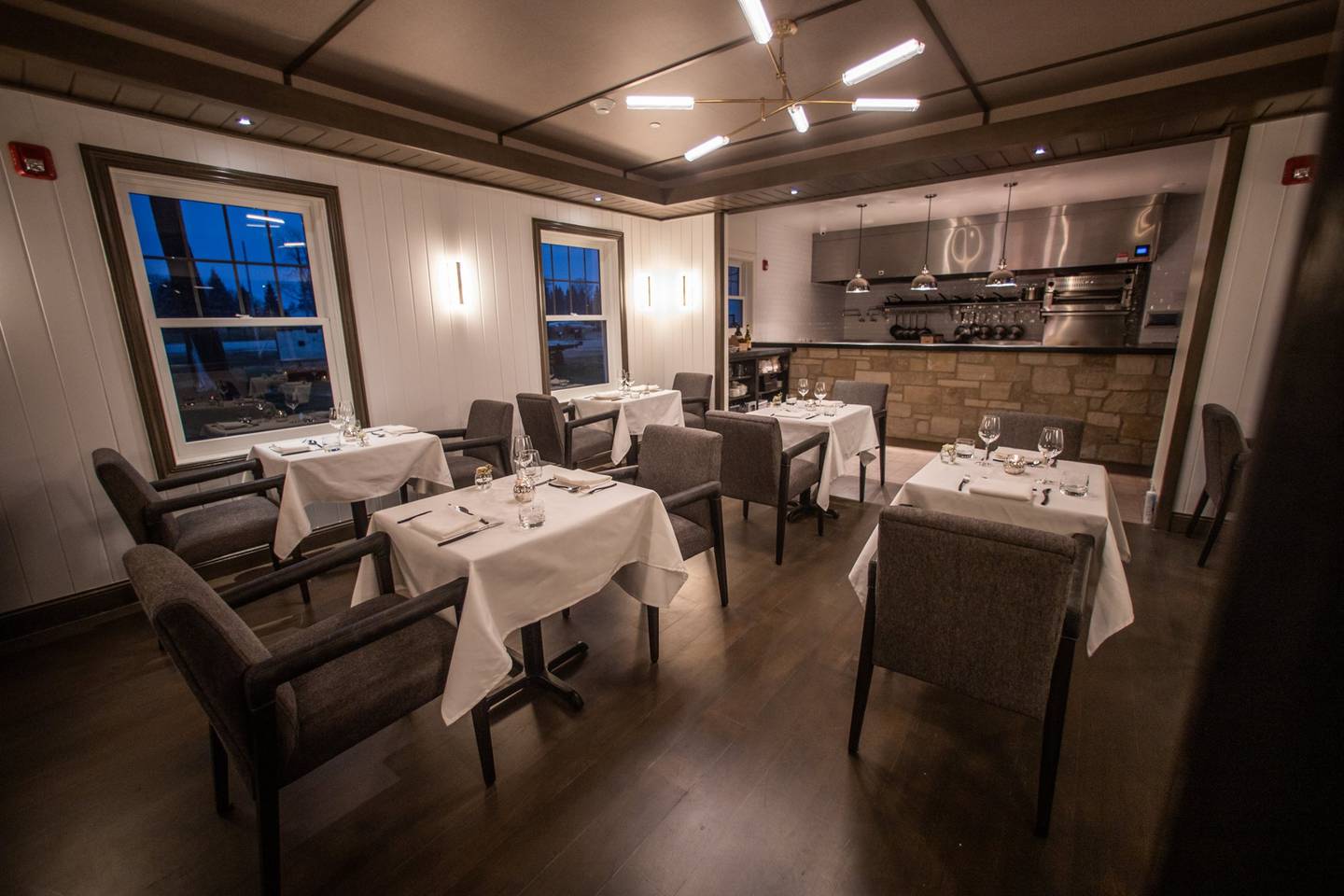 Intimate dining is available at Opus at The Belfry House hotel near Lake Geneva, Wisconsin.