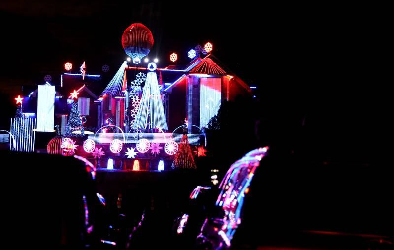 This is the final year for the Larsen Light Show at 42W891 Beith Road at Campton Hills. Brian Larsen will be moving his show next year to Goebbert's Farm in Pingree Grove