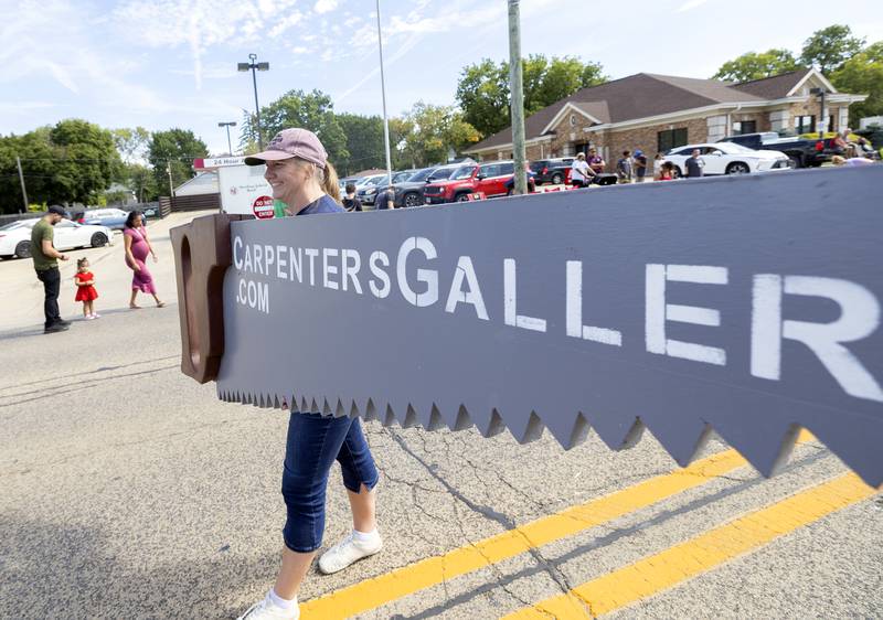 You couldn’t miss her if you ‘saw’ Tanya Hemmen Saturday, Sept. 14, 2024, marching through the Fiesta Days parade.