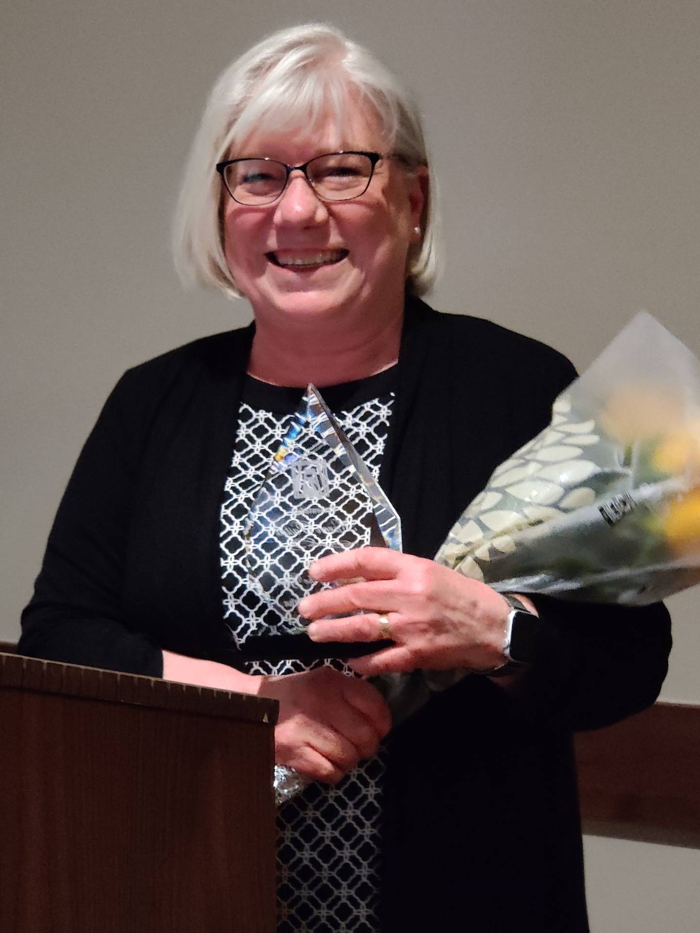 Zonta Club of the Joliet Area named Karen Pastell as its Woman of the Year for 2022. Pastell is a retired audiologist and former owner of Prairieland Audiology.