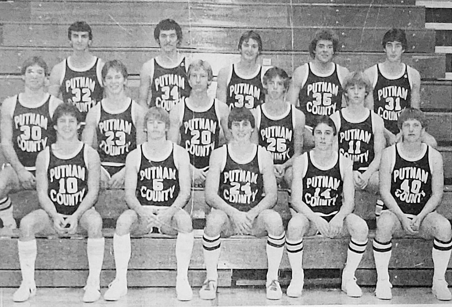 The Panthers’ 1981-82 basketball team won a sectional championship, finished at 29-1, and lost only to Kaneland in the supersectional. They were inducted into the PCHS Athletics Hall of Fame on Friday, Jan. 9. Team members are Mike Moriarty, Jeff Bonham, John Slingsby, Jeff Aimone, Rick Bean, Kurt Zellmer, Rob Bean, Jeff Palm, Bob Draper, Tim Cockerill, Greg Massino, Jeff Edgcomb, Harold Fay, Ken Migliorini, Martin Lundmark, head coach Dave Mead and assistant coaches Chuck Gault and Ken Jenkins.