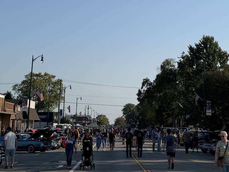 Coal City's downtown flooded with people Saturday for the annual Coal City Fall Fest on Sept. 13, 2025.