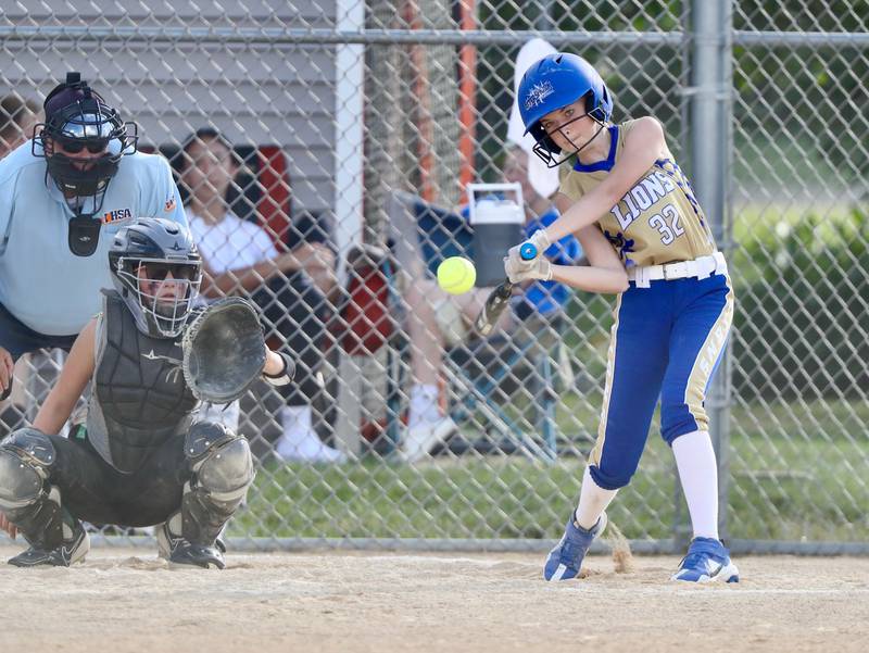 Princeton Logan's Paityn Lucas takes her cuts in Thursday's season opener.