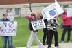 Photos: Hands Off rally in Oregon, Illinois
