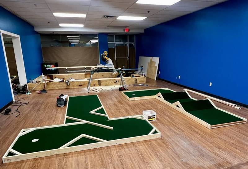 The 9th Hole Mini Golf & More inside Sterling's Northland Mall.