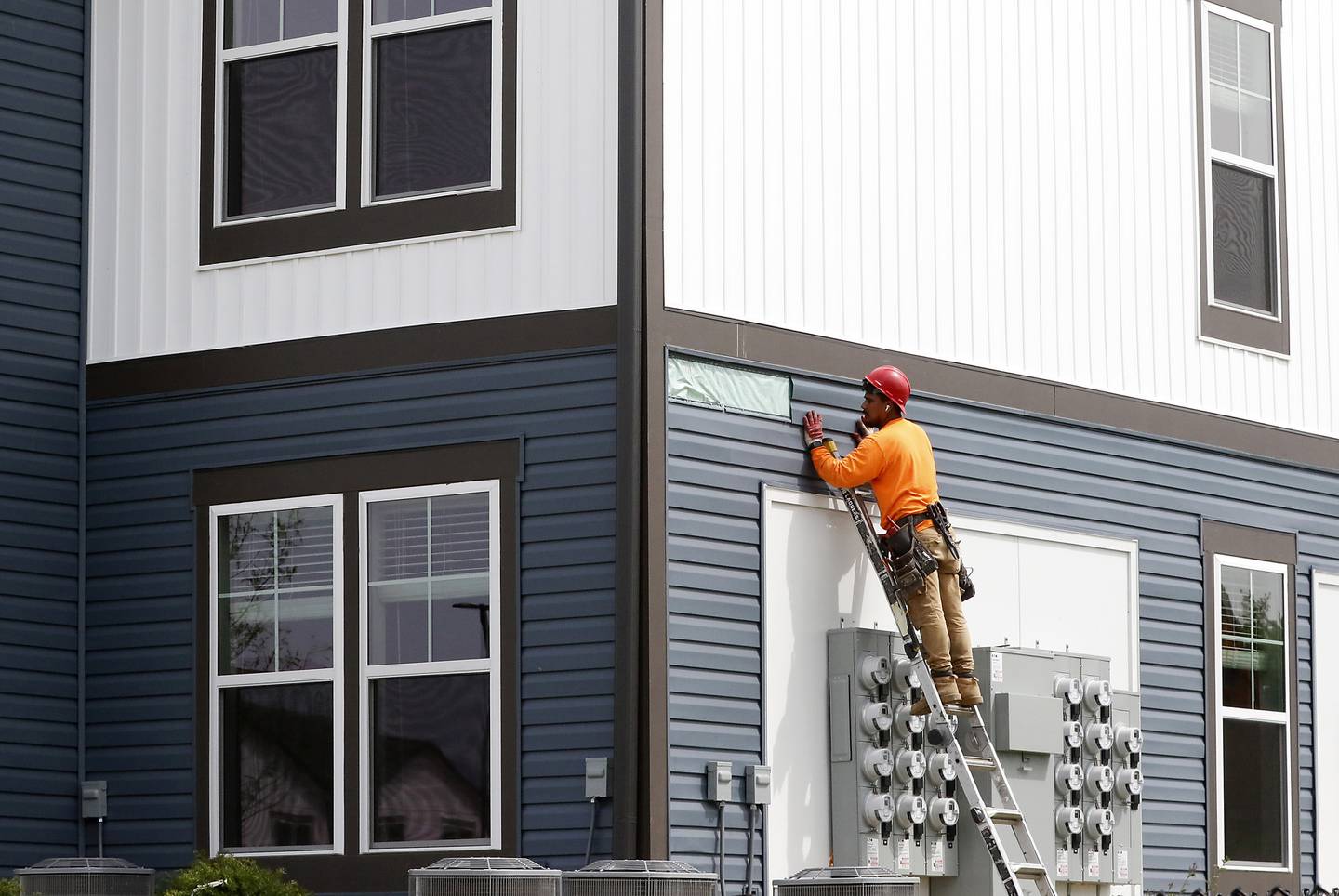 Work continues on Continental Properties' 288 unit Authentix McHenry apartment community at 3415 Blake Road, in McHenry, on Wednesday, August 3, 2022. their newest apartment community.