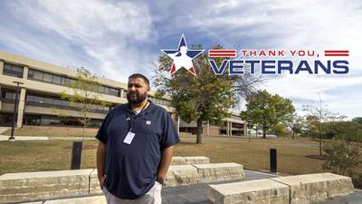 Sauk Valley Community College’s Valdez provides services to veterans, guiding them beyond the classroom