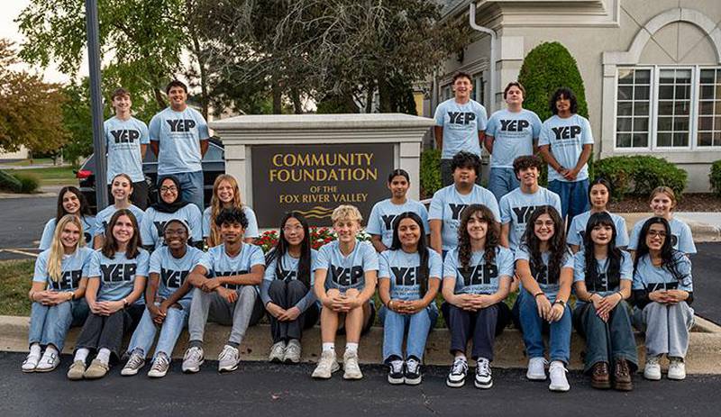 Members of the Community Foundation of the Fox River Valley’s 2025-26 Youth Engagement in Philanthropy program.