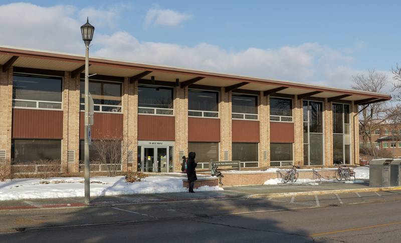 The existing Helen Plum Memorial Library was built in the 1960s.