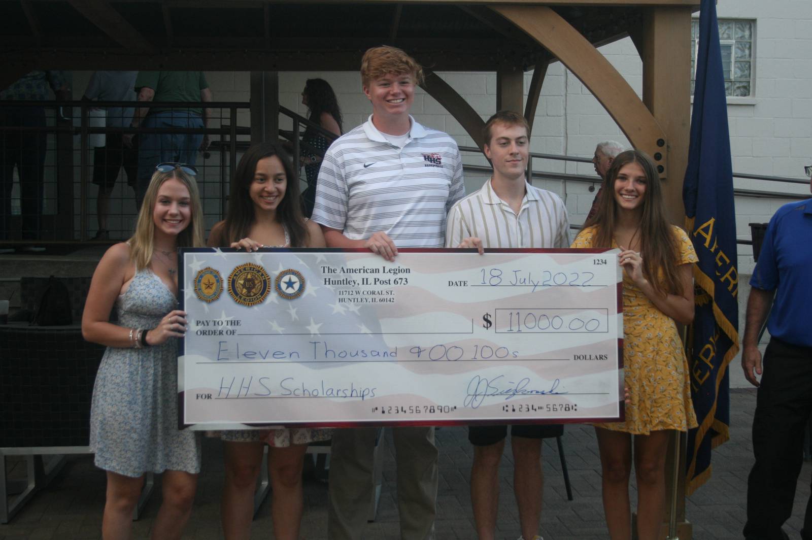 Huntley American Legion Post 673 presents 11,000 in scholarships to