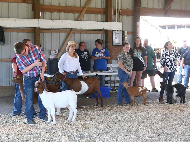 4-H kids show goats during the Marshall-Putnam 4-H Fair on Wednesday, July 20, 2022 in Henry.
