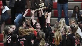 Girls Volleyball: Gabi Staniskis’ monster match powers Benet past Naperville North to sectional title