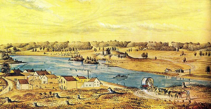 Dixon in 1842 by HF Ainslie.jpg Caption: This 1842 painting is the earliest known image of Dixon. Courtesy of Chicago History Museum, ICHi-074354, Henry Francis Ainslie, artist.