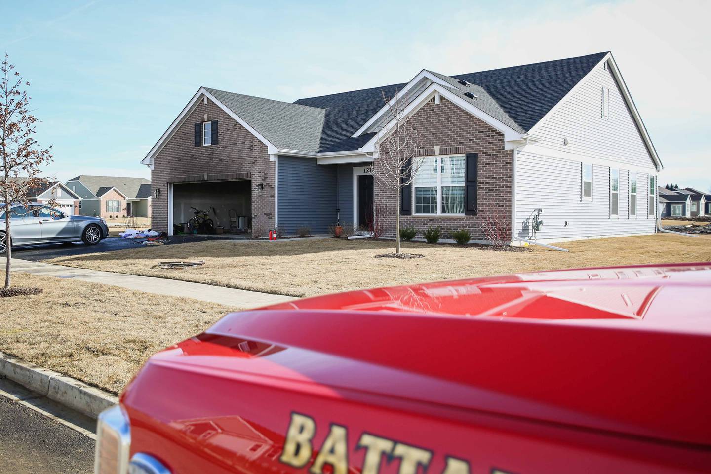 Firefighters prevented a garage fire from spreading into a home Saturday, Feb. 1, 2025 at the 2100 block of Ehorn Road in Huntley.