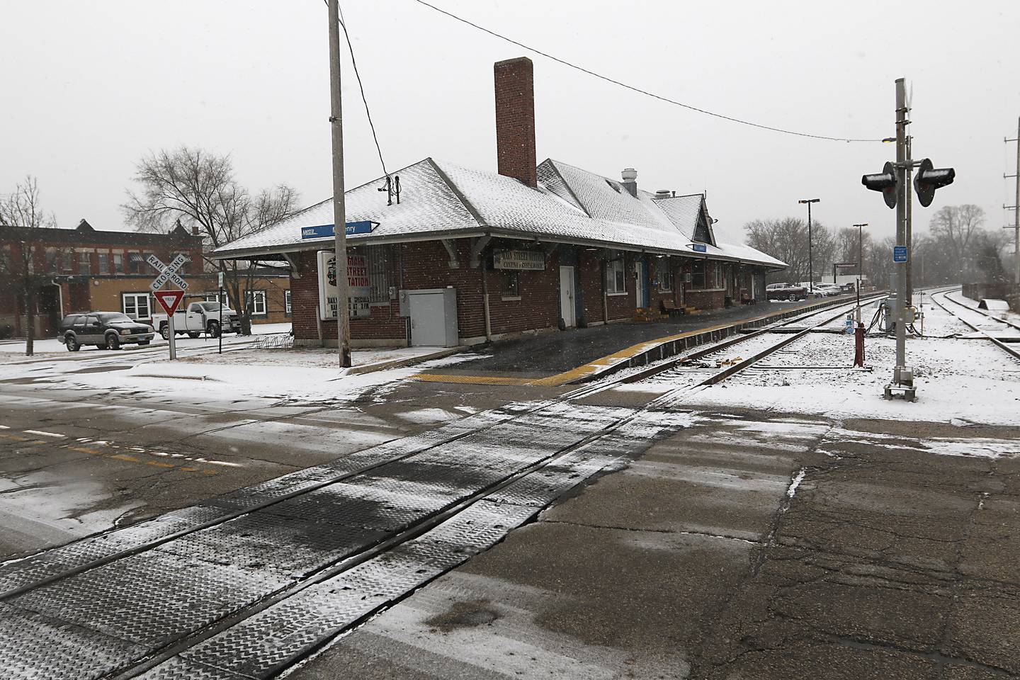 The McHenry Metra Station on Wednesday Feb. 12, 2025, The  McHenry City Counsel is proposing a new Tax Increment Financing District on Rt 31 from the old roller rink to 120, and from 120 to the strip mail that contains the old K-Mart building and including Main Street from 31 to Crystal Lake Road.