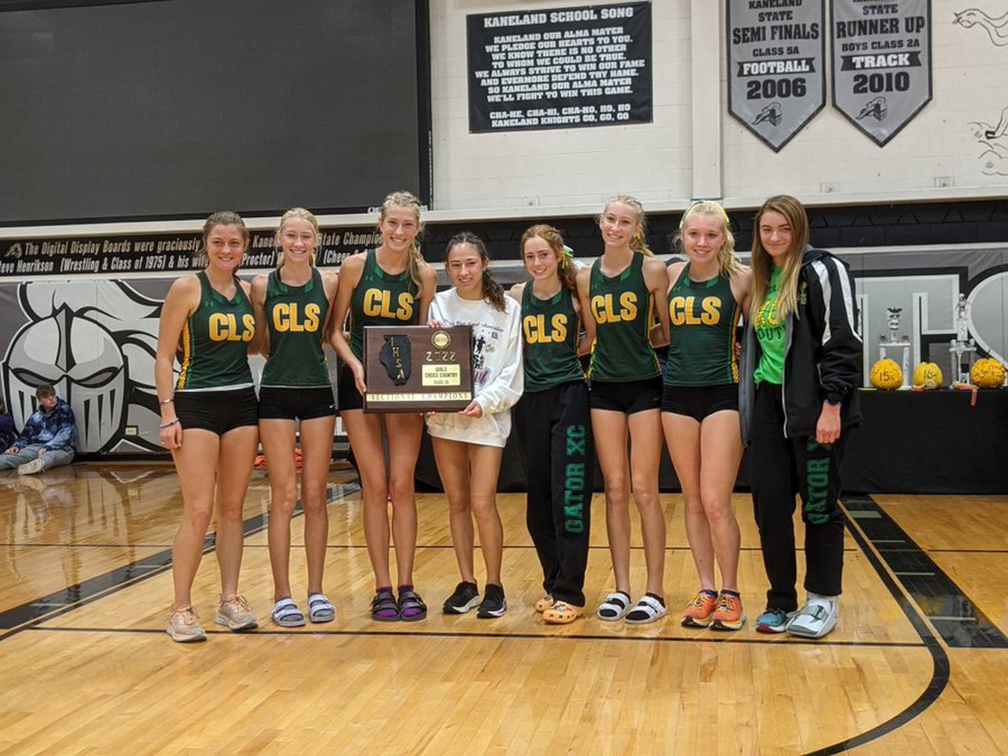 Crystal Lake South's third consecutive sectional champion girls cross country team.