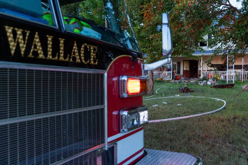 The Wallace fire department responded to a structure fire on Saturday, July 19, 2025, at the 1400 Block of U.S. Route 6 in Ottawa.