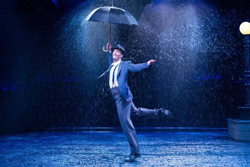 Danny Gardner dances up a storm in “Singin’ in the Rain” at Marriott Theatre. (Photo provided)