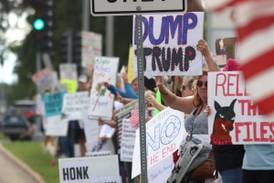 ‘Good trouble’ protest again draws hundreds in traditionally red McHenry County