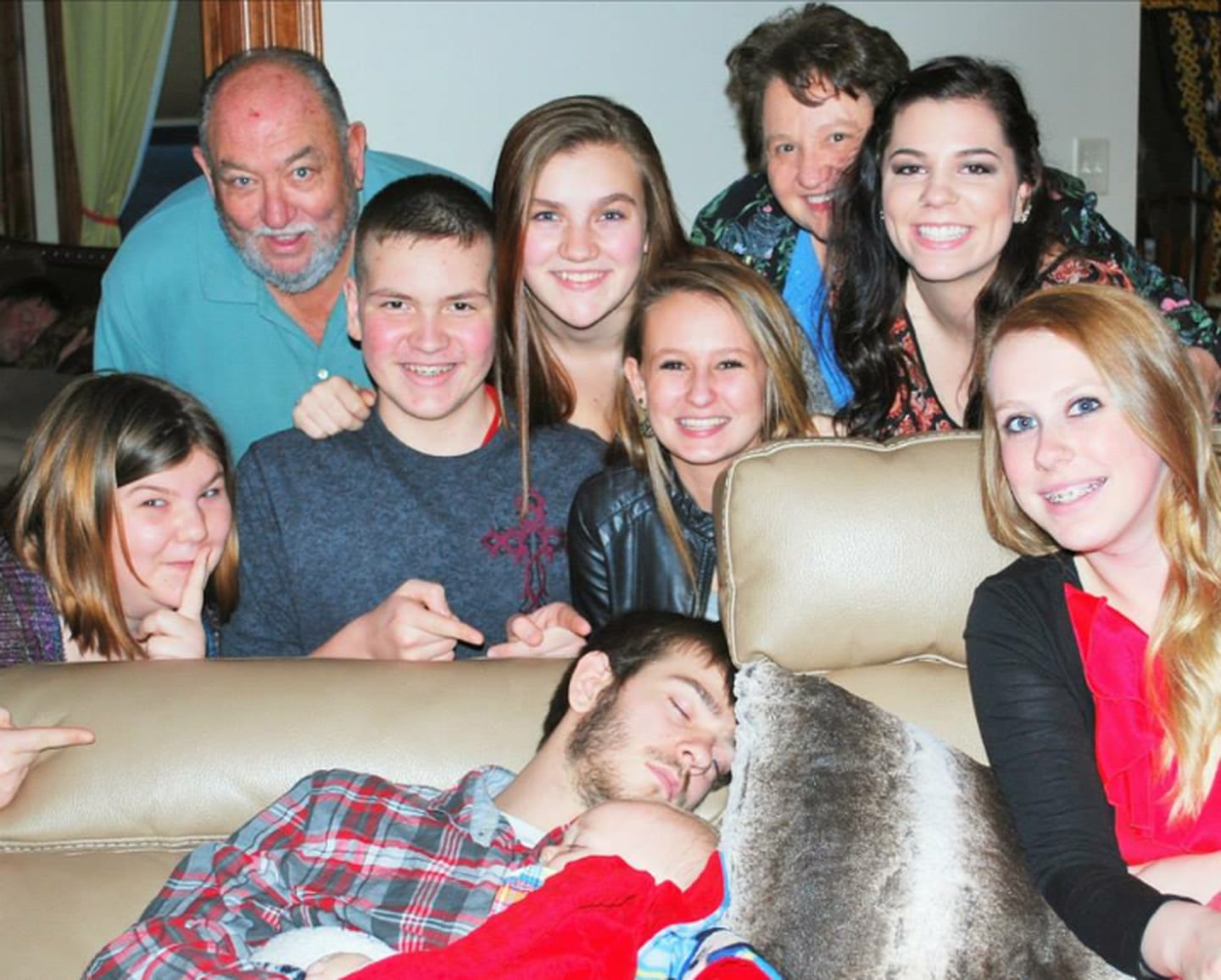 Lovett's Towing and Recovery founder Bill Lovett (top left) is seen with his family in this undated photo. Lovett died on Oct. 18, 2025, at age 73.