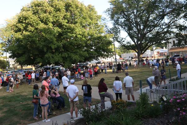 Photos: Princeton draws nearly 200 people for Charlie Kirk vigil