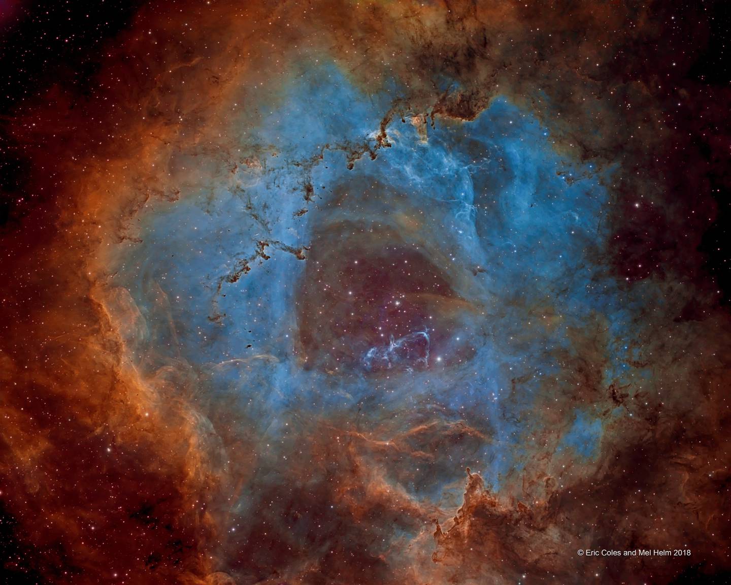 When Roses Aren't Red - APOD February 22, 2018 is one image of Eric Coles' 12 APODs - astronomy pictures of the day from NASA.