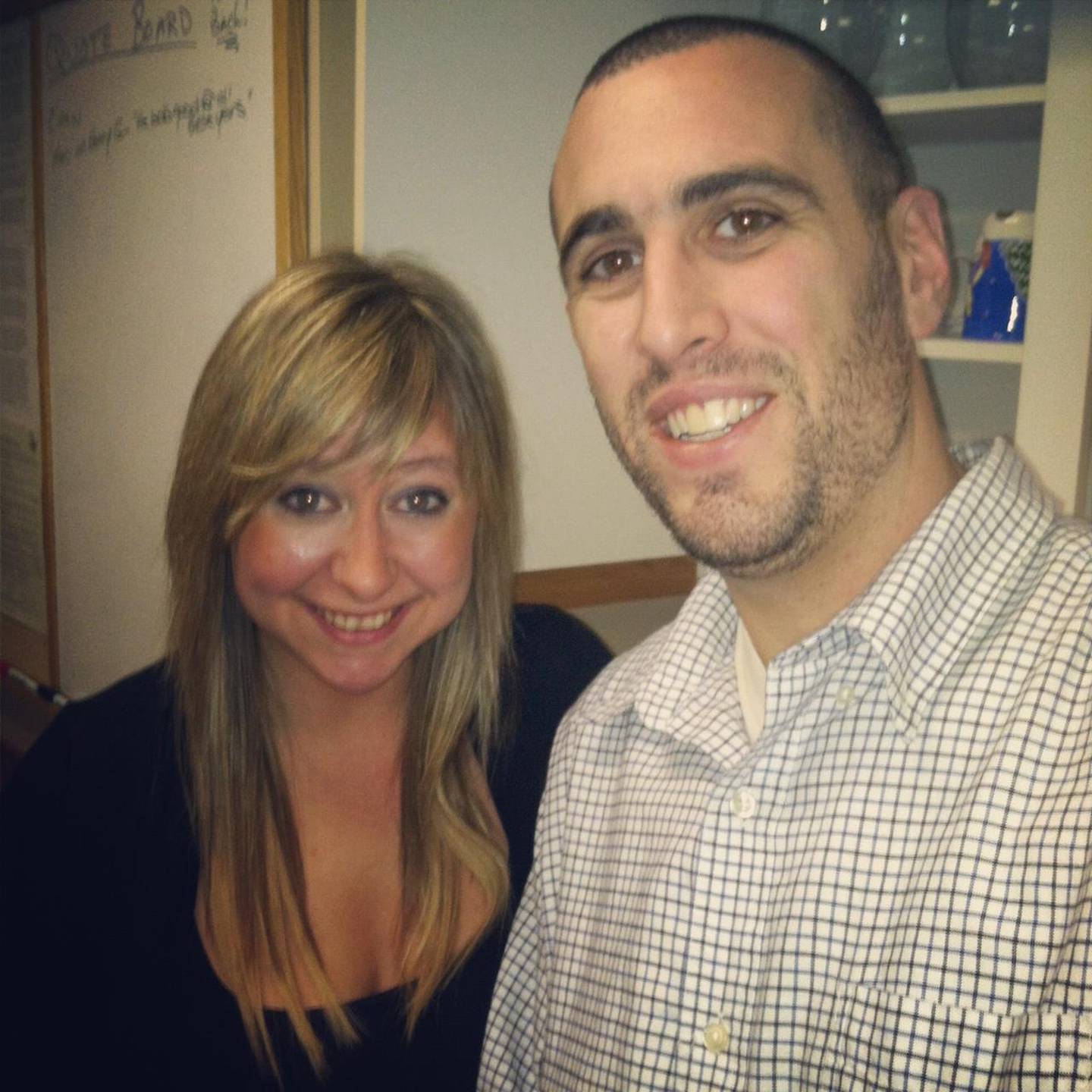 This snapshot shows Joe Cicero and Tina Bree in 2010, about one year into their partnership as morning drive hosts on Star 105.5. The pair now are celebrating 15 years as an on-air duo.