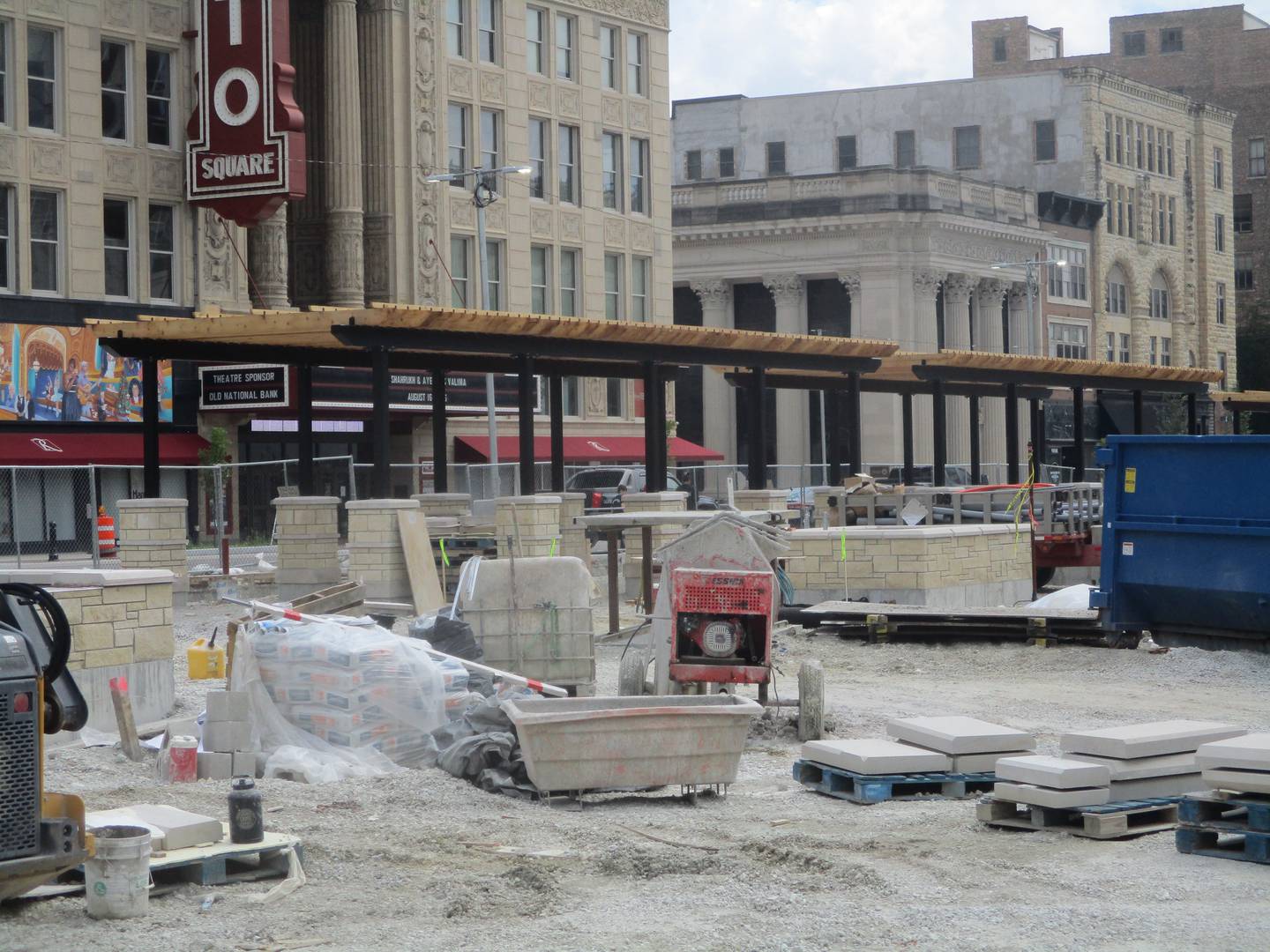 Joliet is banking on a new city square under construction to bring visitors into the downtown area. Aug. 15, 2025