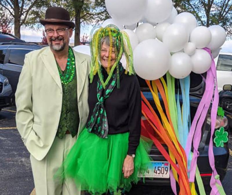 Friendly leprechauns were part of the 2021 Trunk or Treat at Salem Lutheran Church of Sandwich.