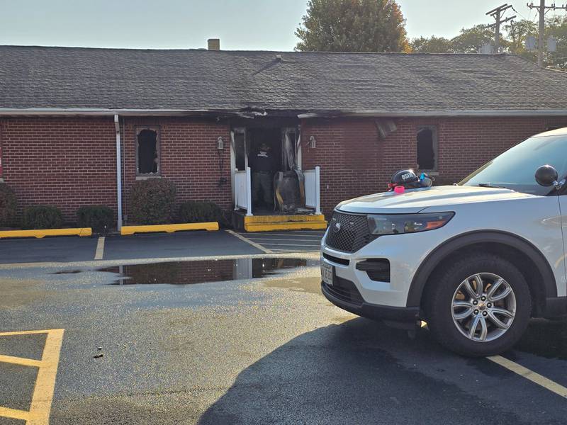 The Illinois State Fire Marshal was on scene Friday, Oct. 11, 2024, to investigate the cause of a fire that damaged New Beginnings Baptist Church hall in Streator.