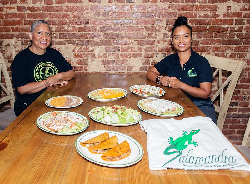 Juana Ayala and her daughter, Kora Bajrami, own Slamandra, which opened in downtown Dixon in May 2002.