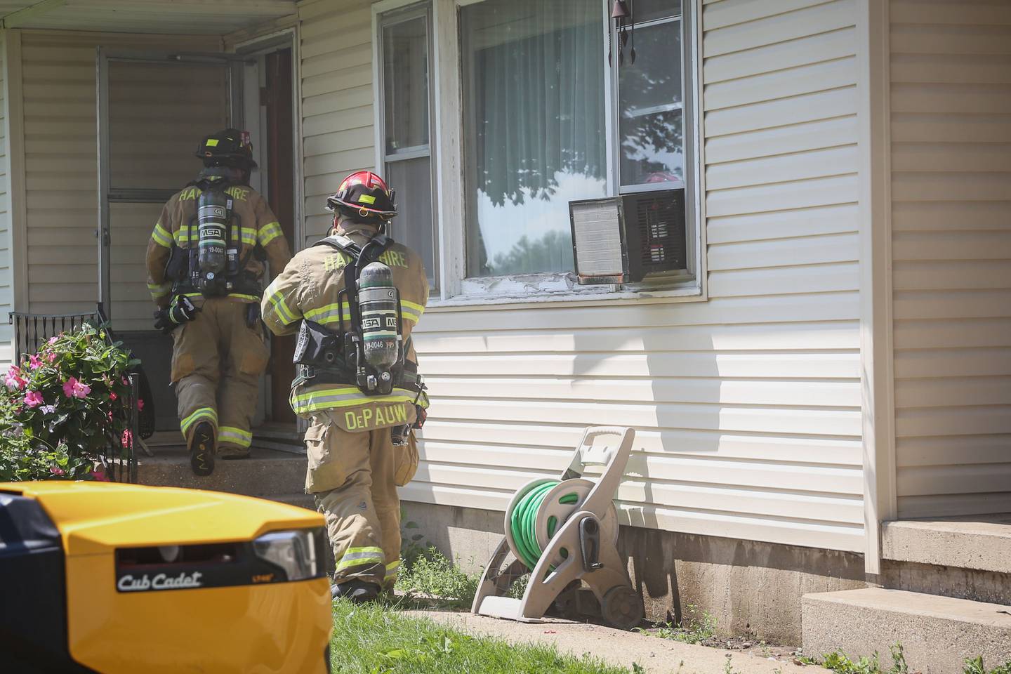 Marengo Fire & Rescue Districts responded Monday, July 18, 2022, to a basement fire on the 18700 block of Beck Road which left heavy smoke throughout the home.