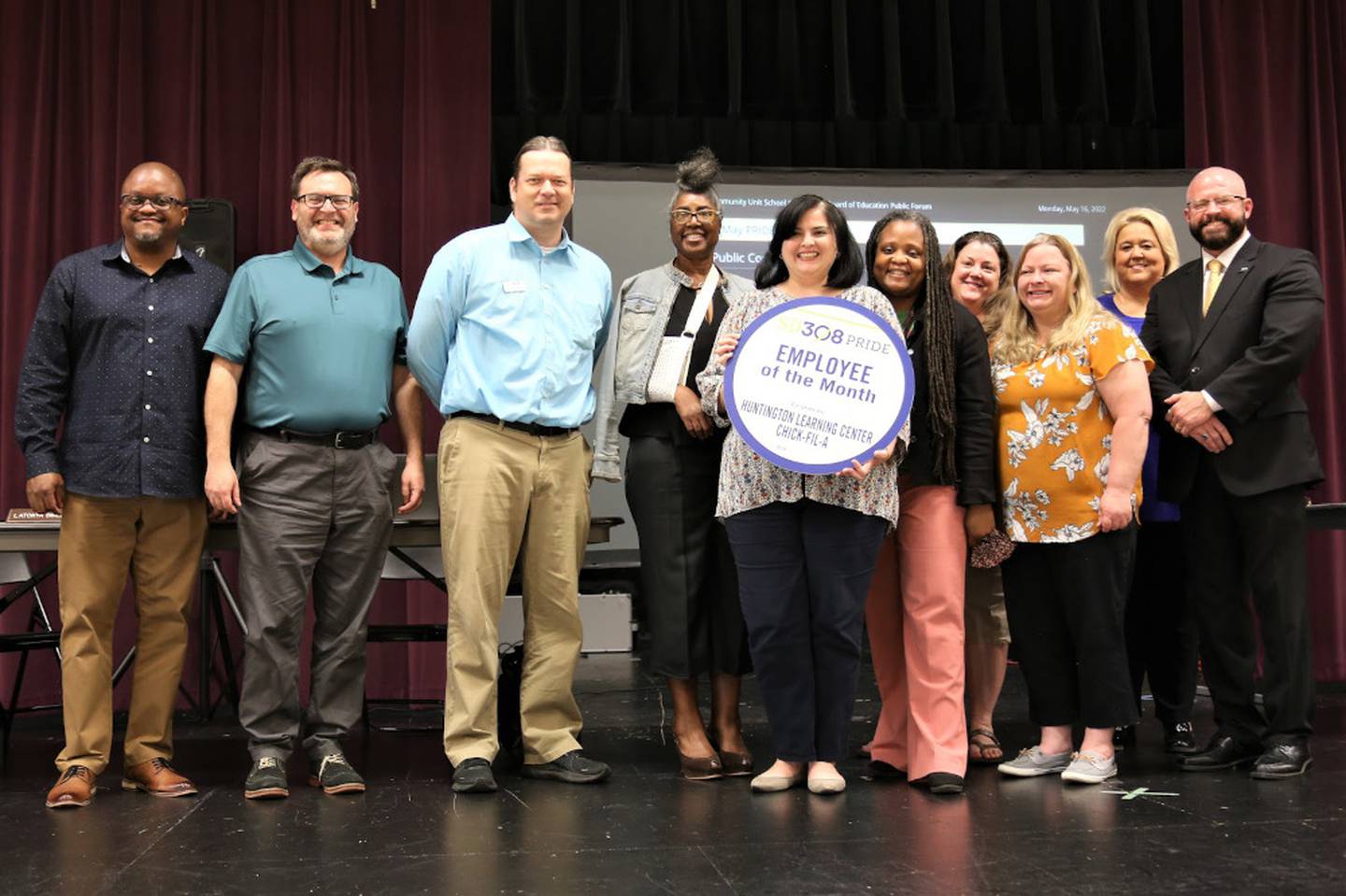Oswego School District 308 Employees of the Month for May 2022.