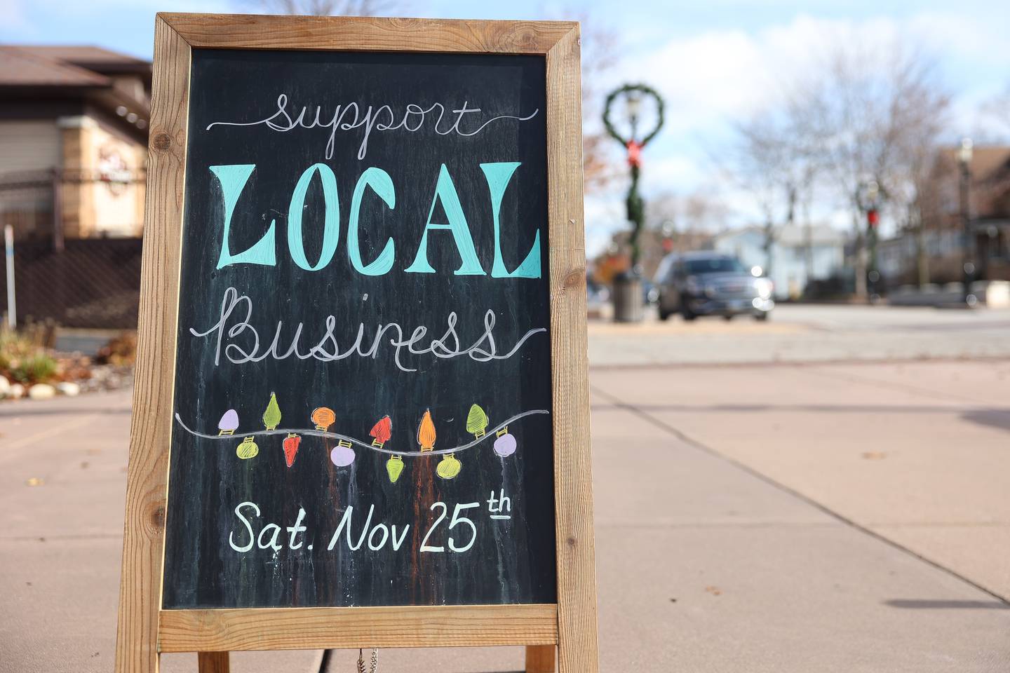 DNA Active Lifestyle Outfitters promotes Small Business Saturday on Wednesday, Nov. 22, 2023, in Plainfield.